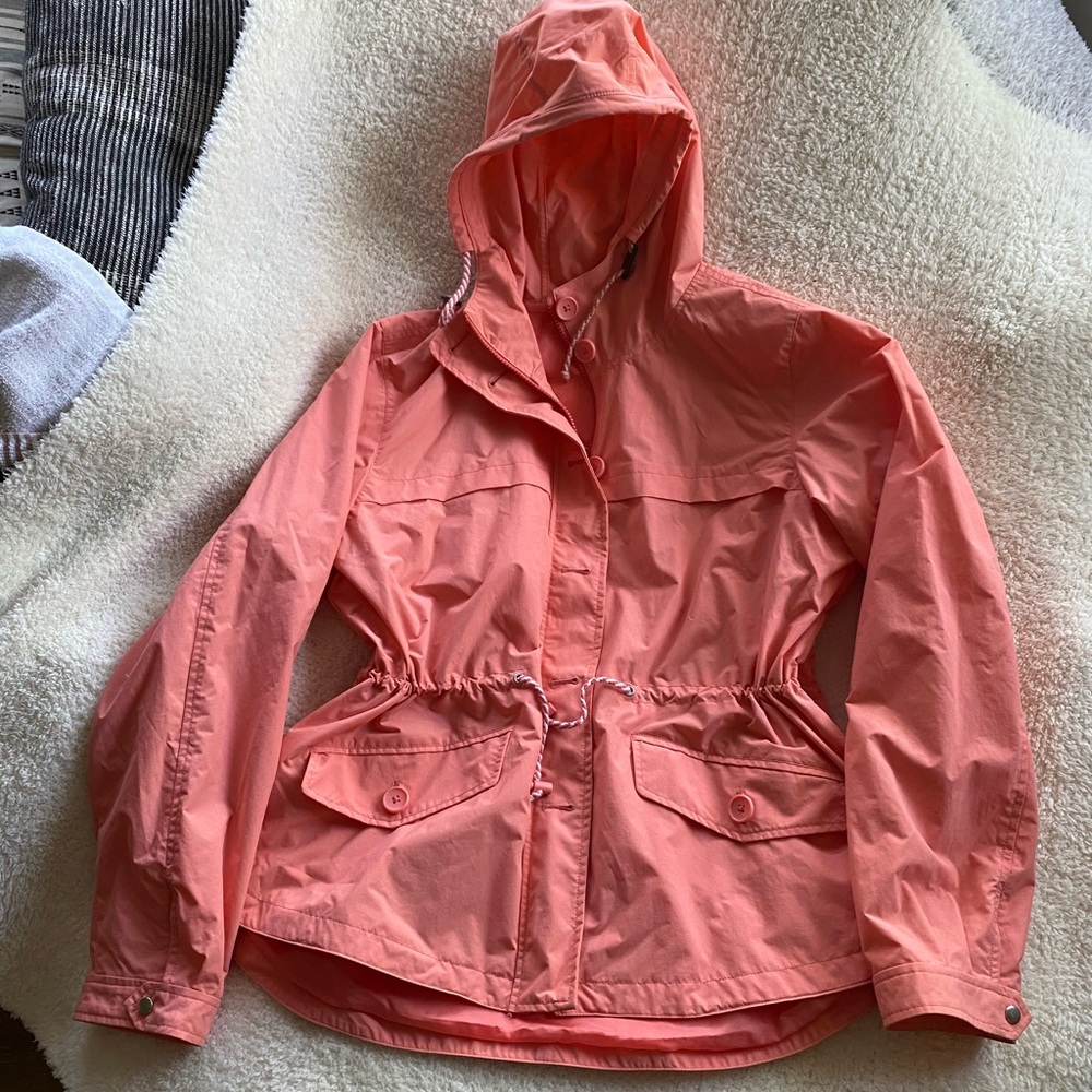 Packable rain jacket